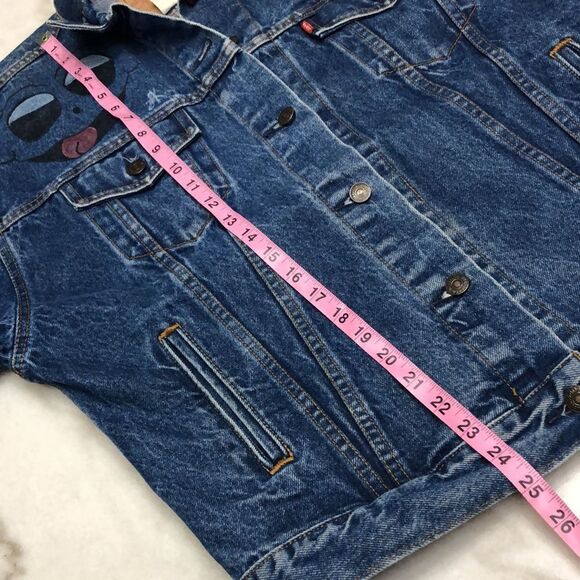 Vintage 1987 Levi’s Denim Jacket Medium Made in USA CUSTOM PAINTED - Picture 12 of 13